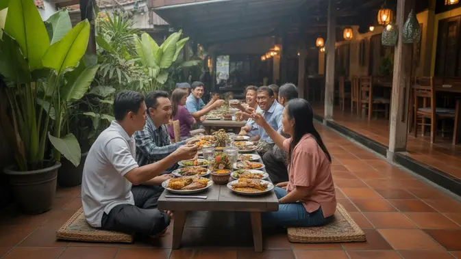 Ilustrasi tempat makan lesehan untuk artikel 7 Tempat Makan Lesehan Tebet Paling Nyaman 2026
